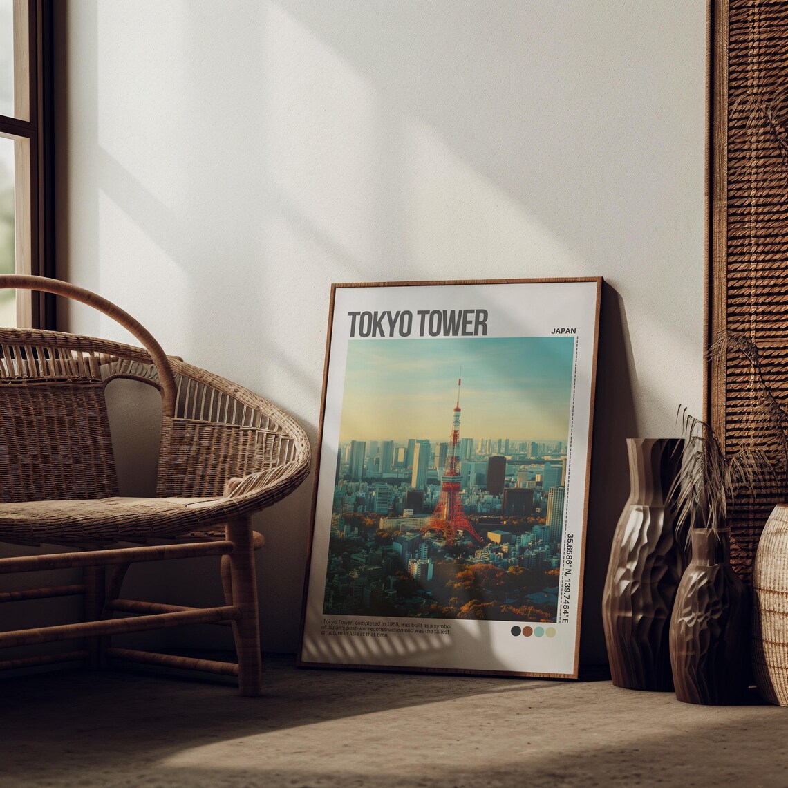 Tokyo Tower Japan Golden Hour Cityscape Photography Art Poster - Image 5