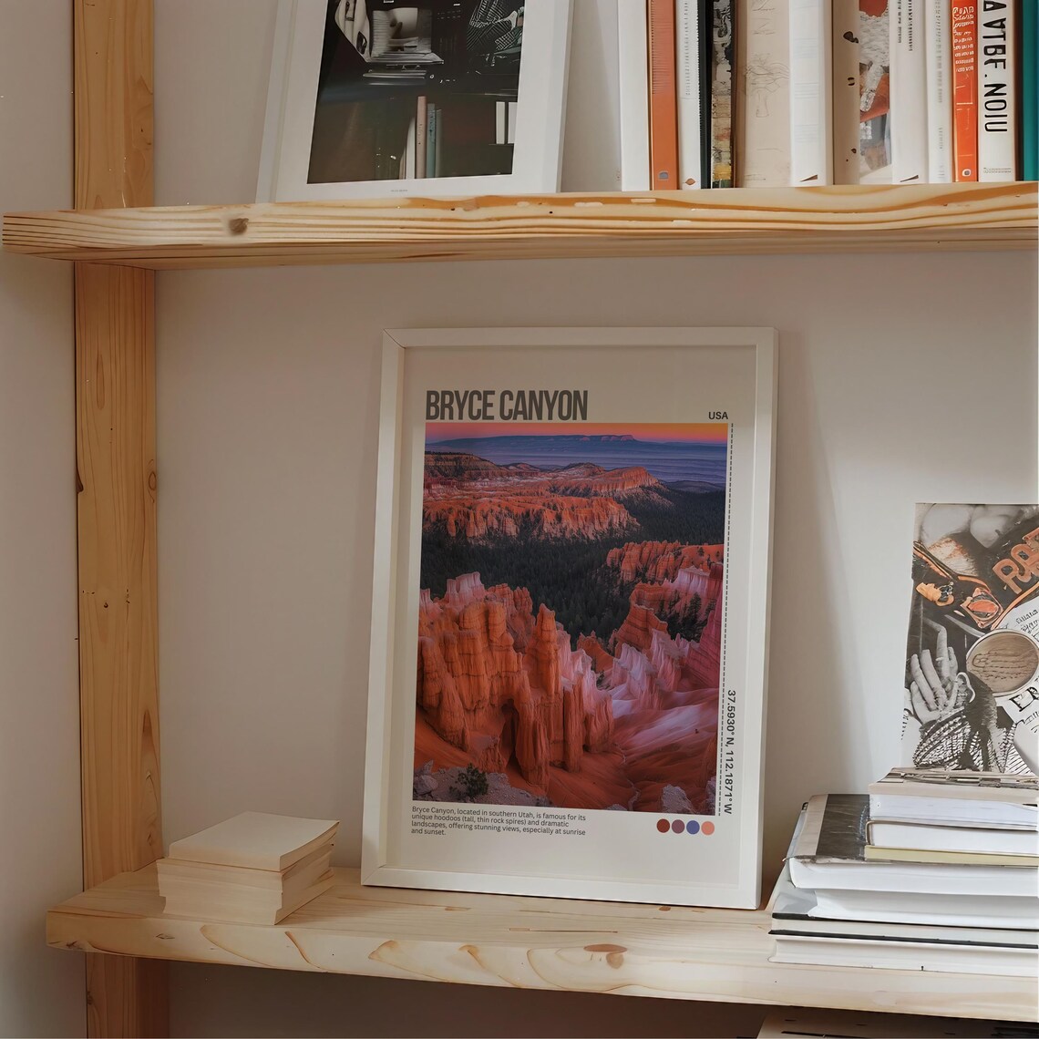 Bryce Canyon Hoodoos Sunrise Utah National Park Travel Poster - Image 2