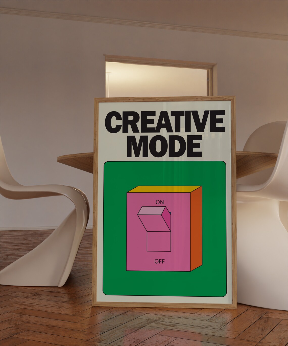 Creative Mode Retro Poster, Trendy Room Decor