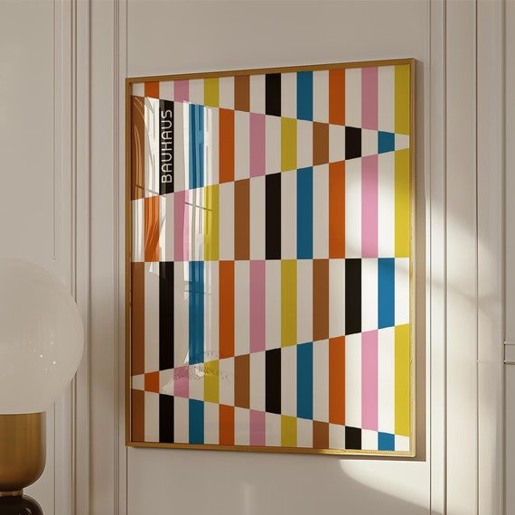 Colourful Abstract Wall Print Bold Modern Art Geometric Poster Colorful Art For Living Room Poster Abstract Wall Art Colorful Print For Home