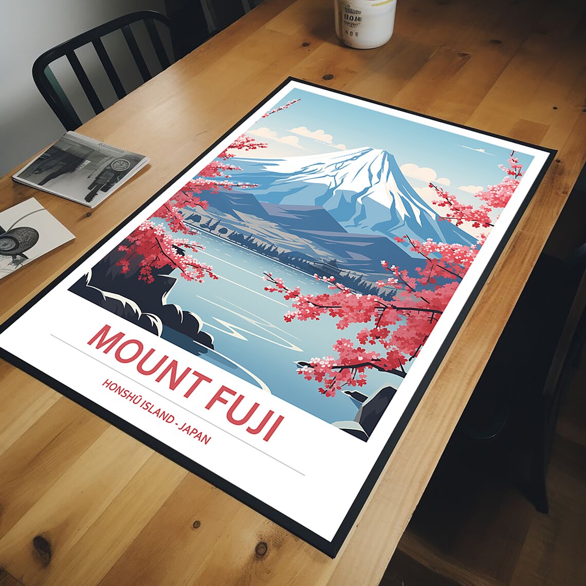 Mount Fuji Travel Poster, Asia Art Print - Image 2