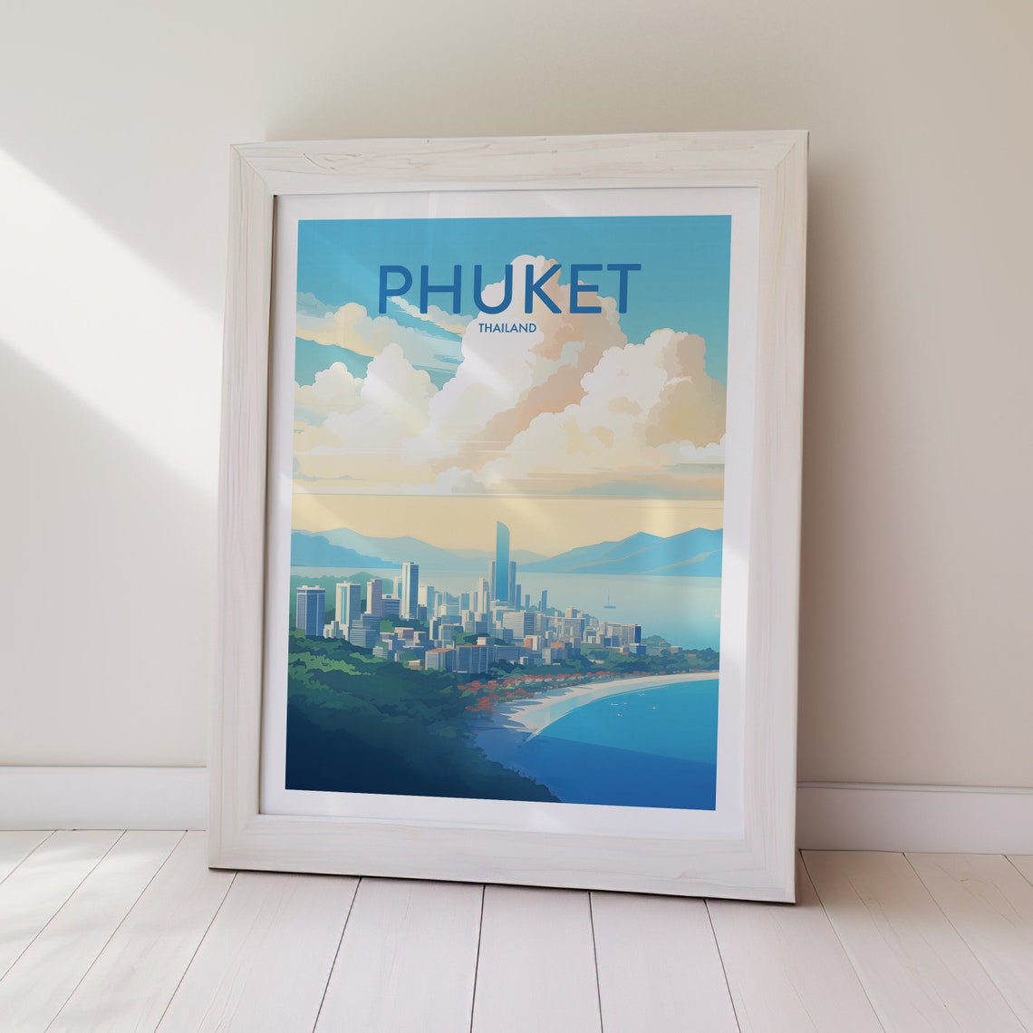 Phuket Thailand Coastal City Skyline Bay Blue Daytime Poster - Image 2