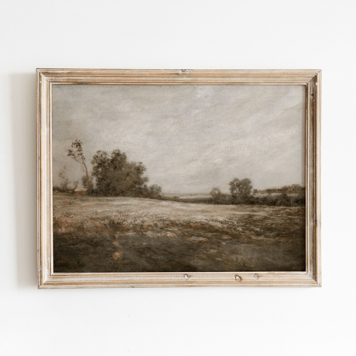 Antique Autumn Vintage Moody Landscape Art Print
