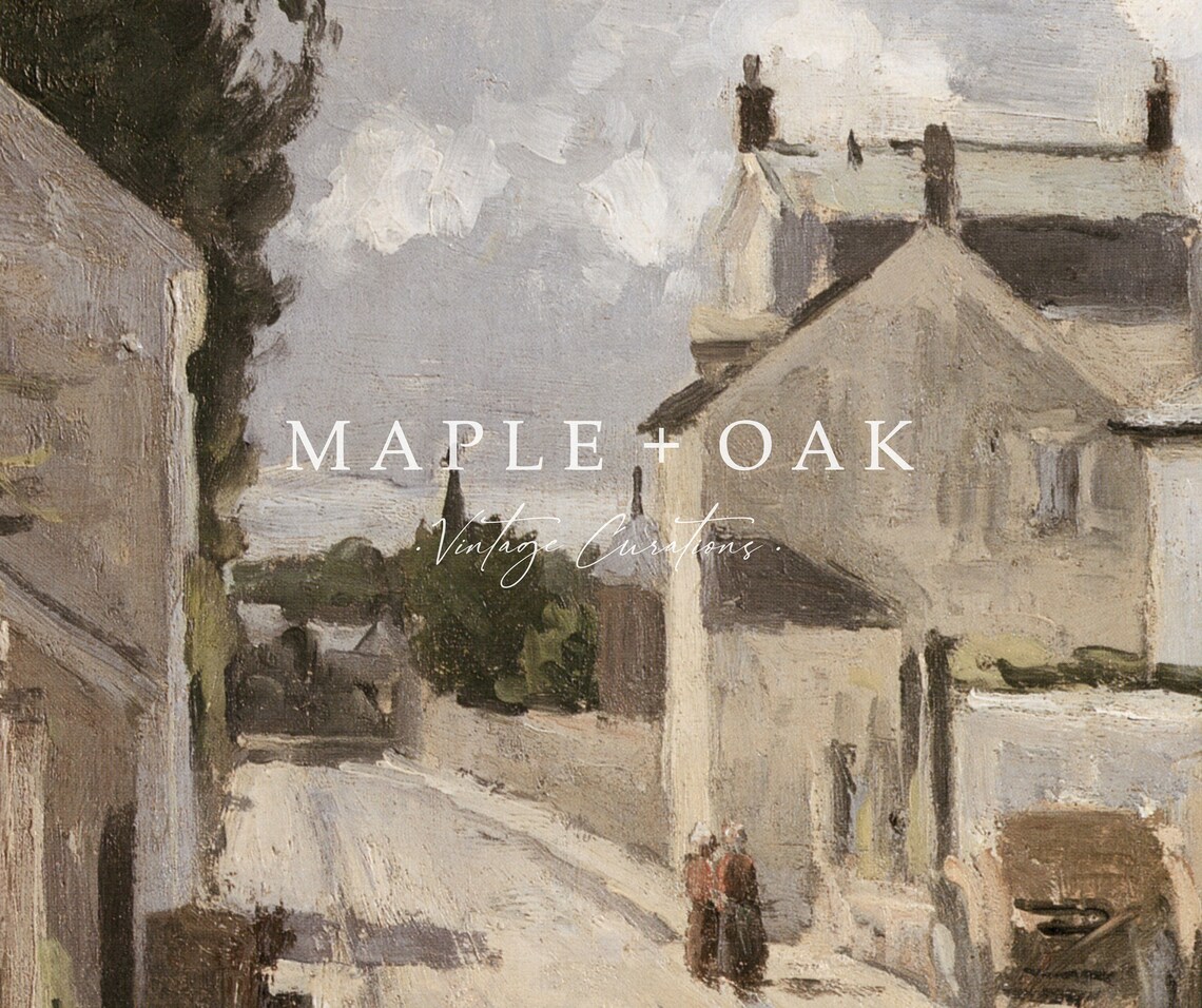 Pontoise Vintage French Lane, European Village Art Print - Image 2