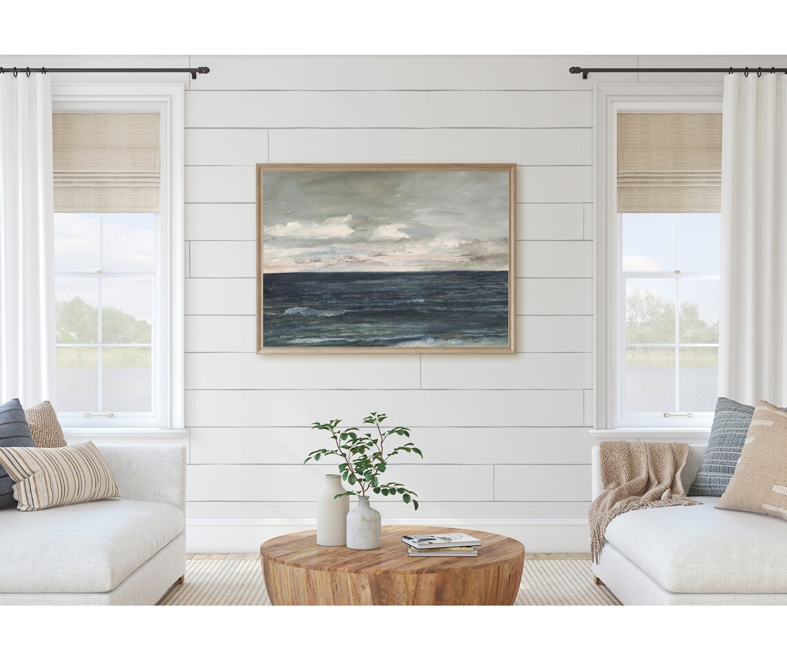 Jersey Coast Vintage Coastal Seascape Art Print - Image 4