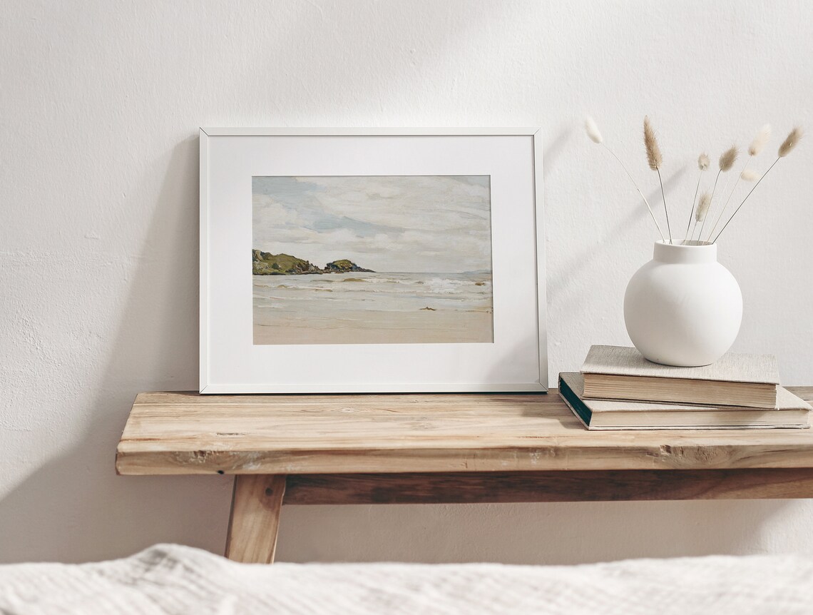 Scottish Beach Vintage Minimal Coast Art Print - Image 3