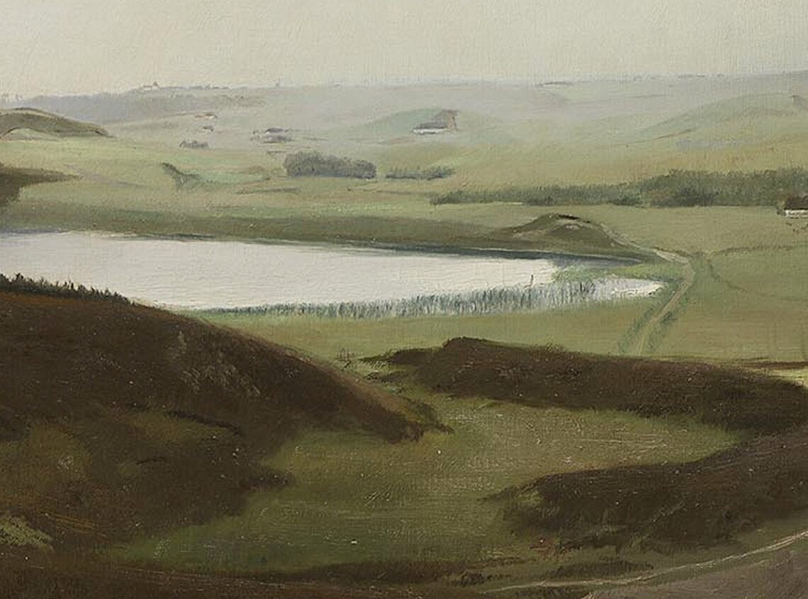 Danish Landscape Vintage Jutland Landscape Art Print - Image 2