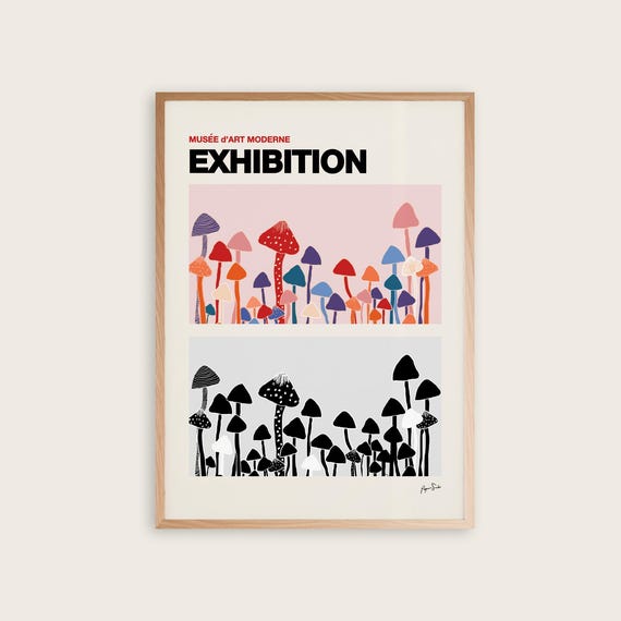 Exhibition Poster Museum Of Modern Art Japanese Wall Abstract Colorful Room Decor Gallery Print