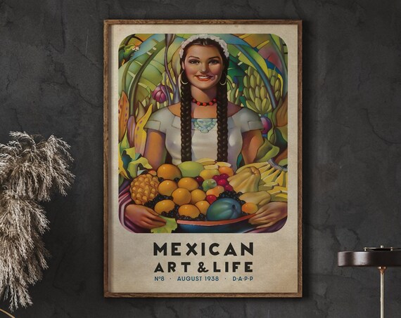 Vintage Mexico Travel Poster Art Print