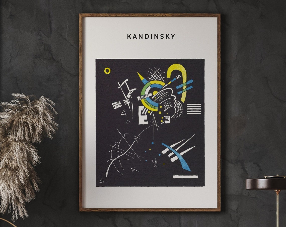 Wassily Kandinsky Abstract Geometric Black Exhibition Poster