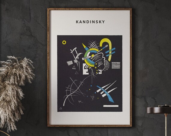 Wassily Kandinsky Abstract Geometric Black Exhibition Poster