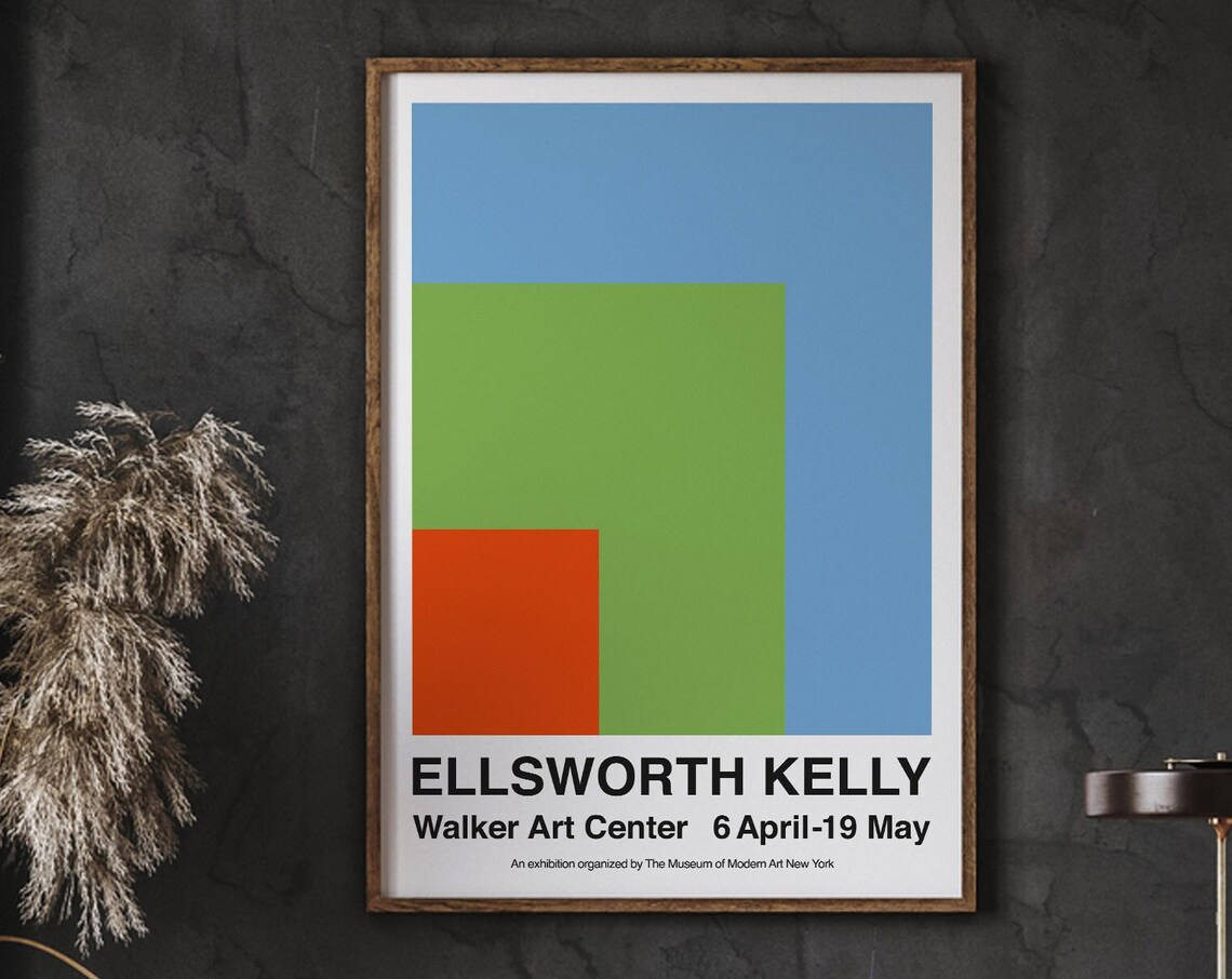 Ellsworth Kelly Geometric Poster, New York Museum