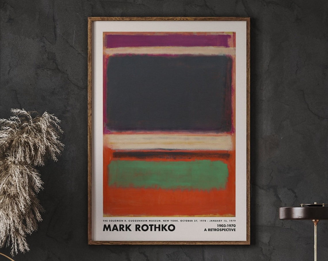 Mark Rothko Minimalist Abstract Art Print
