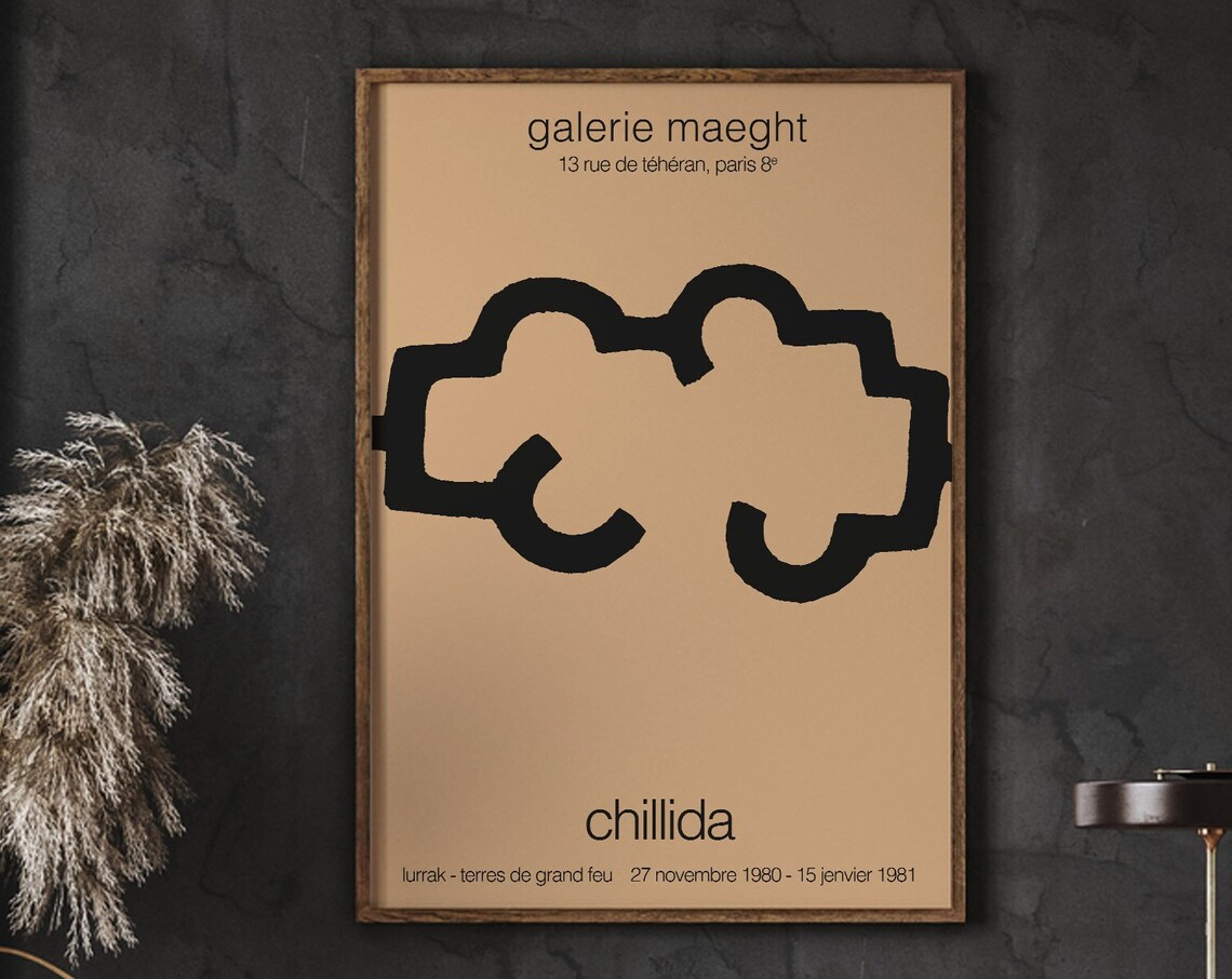 Galerie Maeght Eduardo Chillida Exhibition Poster