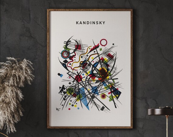 Wassily Kandinsky Abstract Exhibition Geometric Modernist Poster