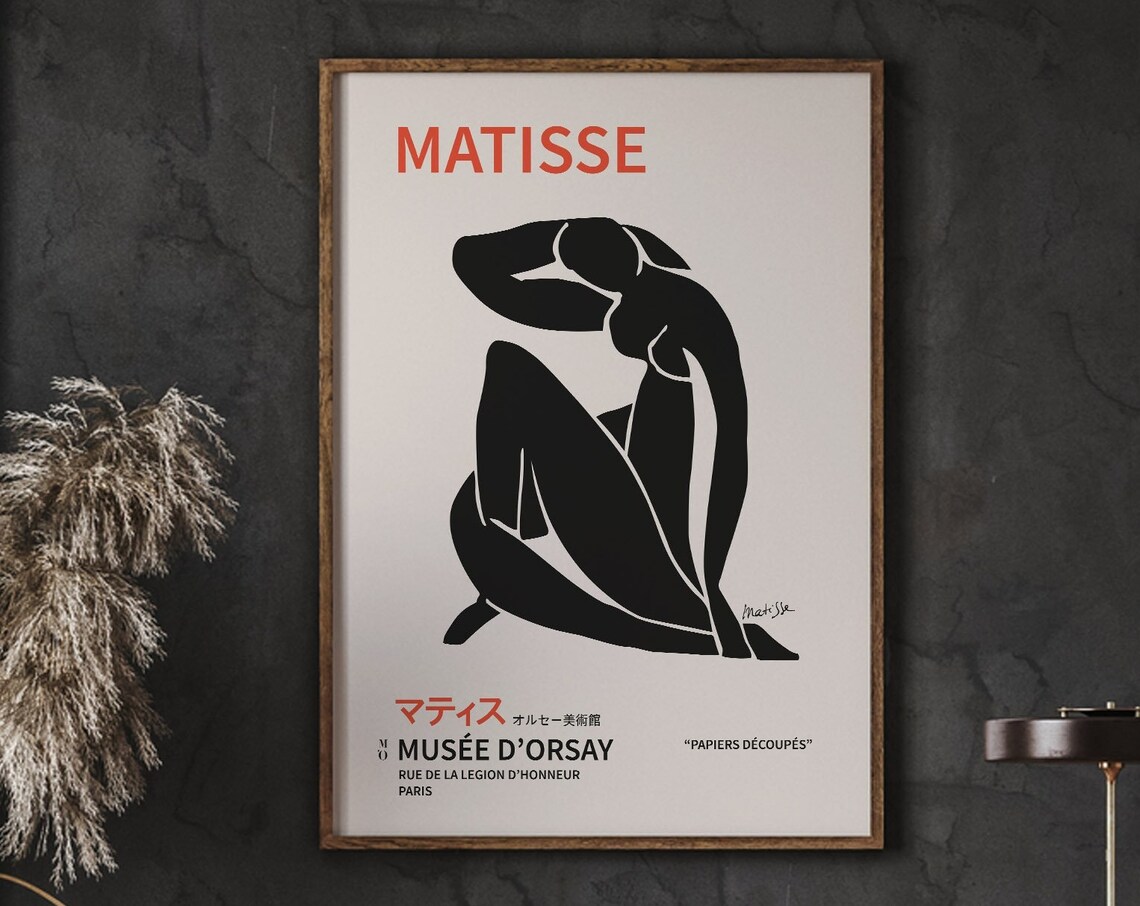 Henri Matisse Seated Cut Out Figure Papiers Decoupes Orsay Museum Poster