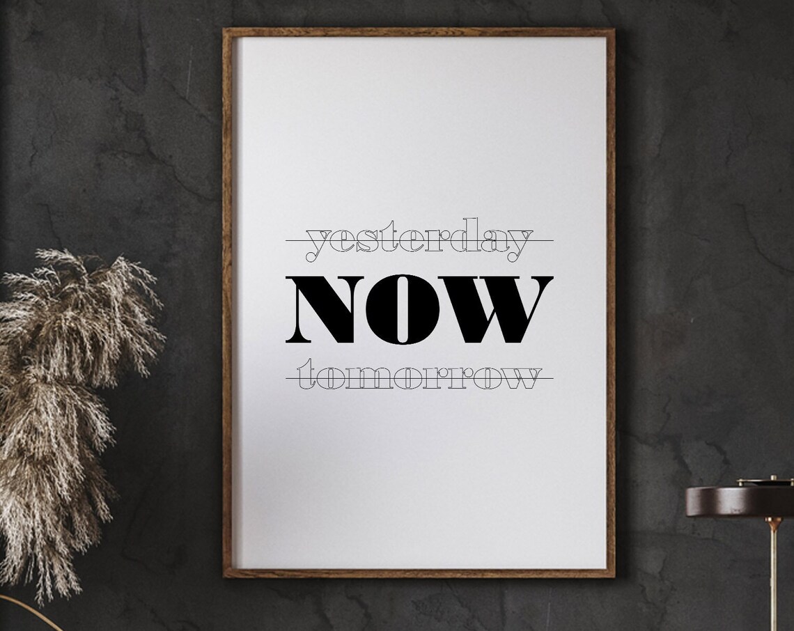Inspirational Typography, Minimalist Wall Art Print