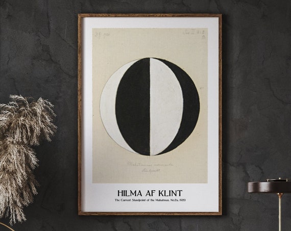 Hilma Af Klint Poster The Current Standpoint Of Mahatmas No2a 1920 Art Gallery Wall Decor Instant