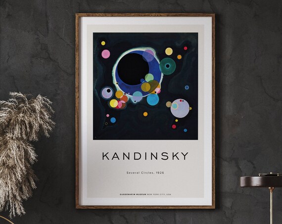 Wassily Kandinsky Several Circles 1926 Exhibition Abstract Poster