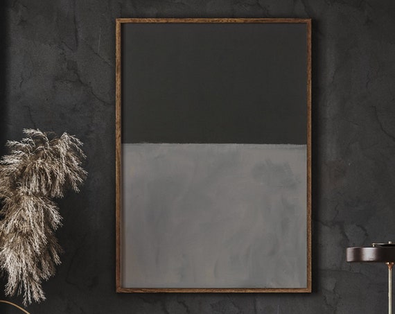 Mark Rothko Black And Gray Poster Print