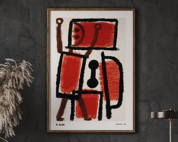 Paul Klee Art Print Locksmith 1940 Exhibition Prints Abstract Wall Surrealist