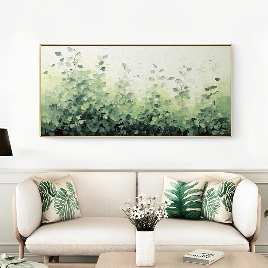 Fresh Green Leafy Foliage Springtime Botanical Nature Art Poster - Image 6