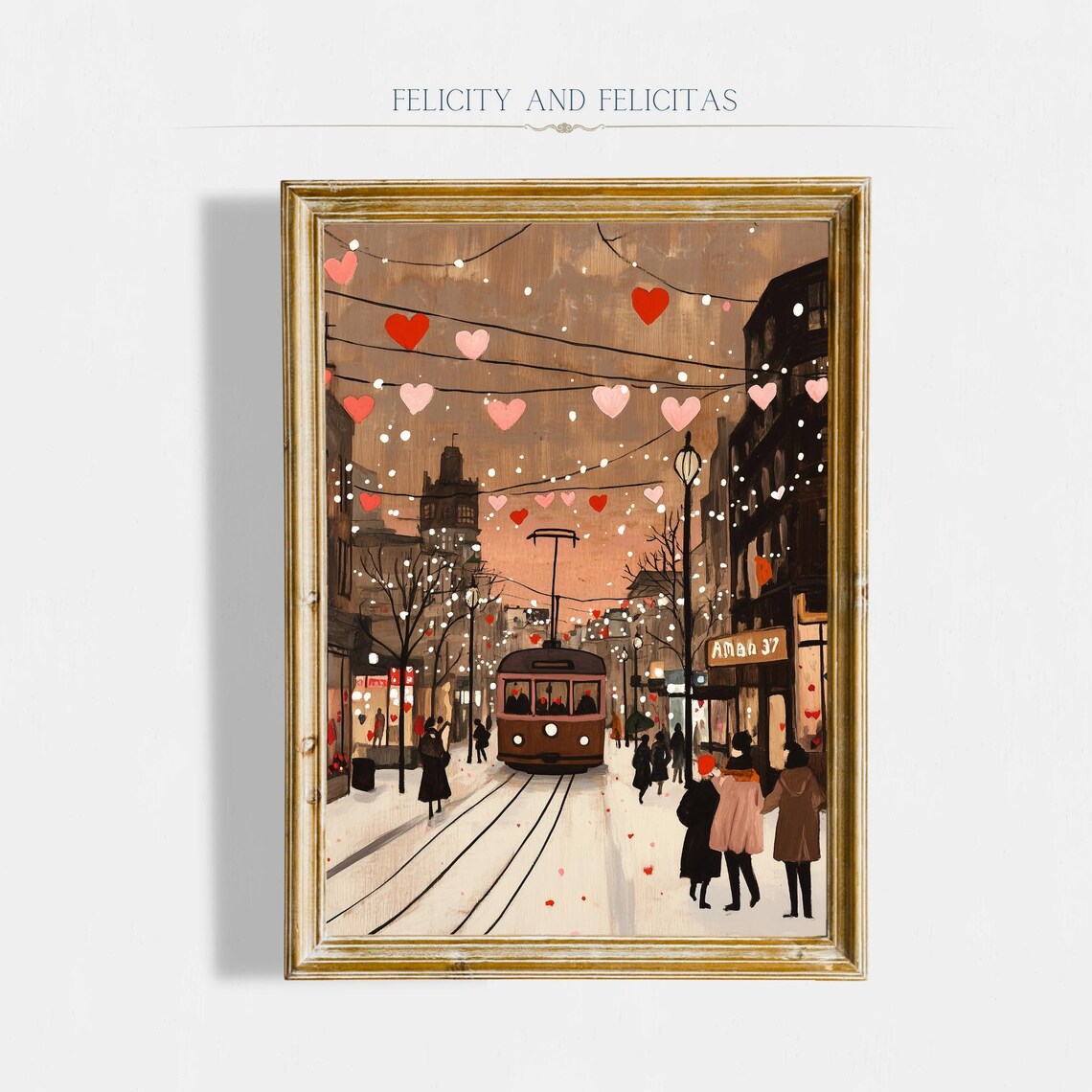 Retro Valentines Day Art Print, Romantic Wall Art - Image 6