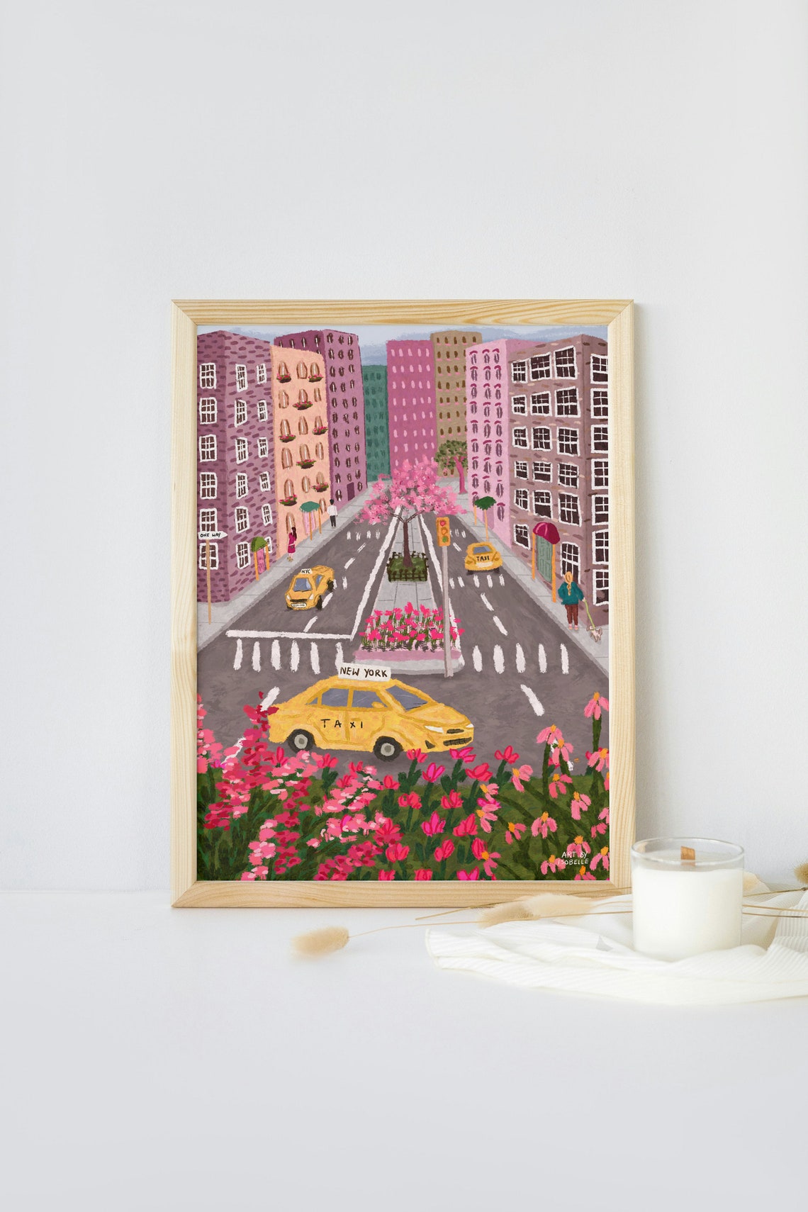 New York Traditional City Travel Poster