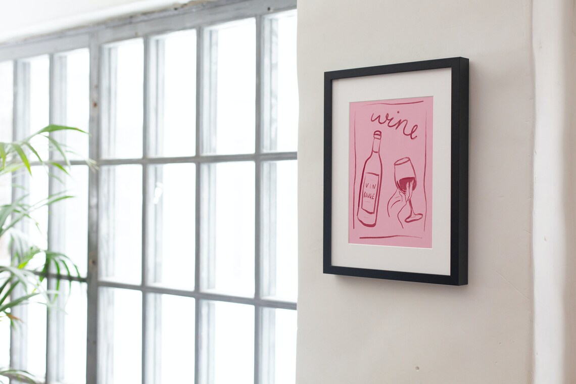 Wine Print, Kitchen Wall Art for Wine Lover - Image 4