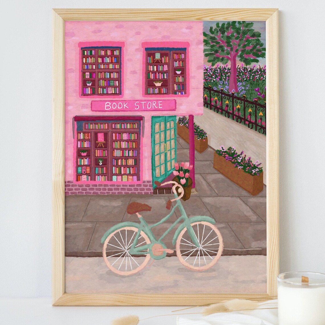 Book Shop - Travel City Art Print - Image 6