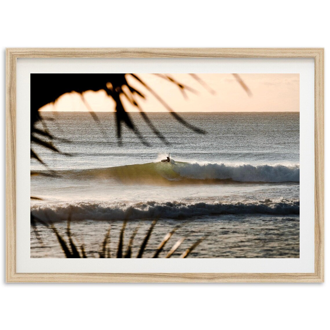Fine Art Surf Print, Coastal Beach Sunset