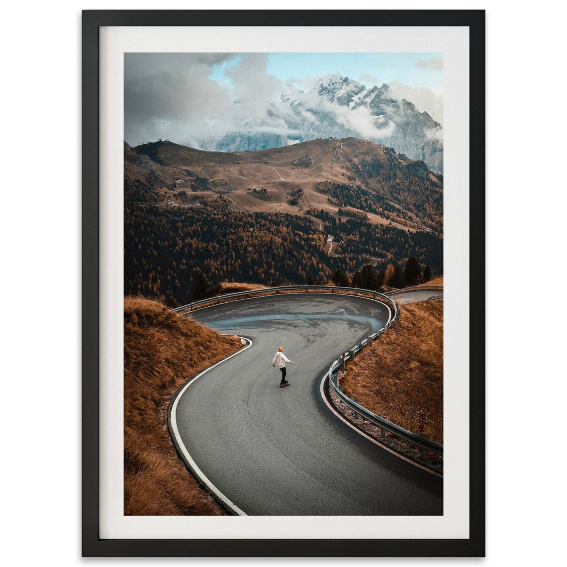 Mountain Skating Photography Print, Adventure Landscape