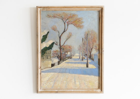 Id Under Snow Winter Wall Art Print Sava Umanovi Oil Printing Poster Snowy Trees Trendy