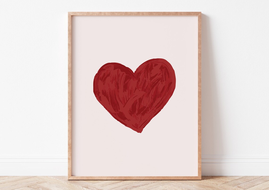 Valentines Day Heart Romantic Poster Print