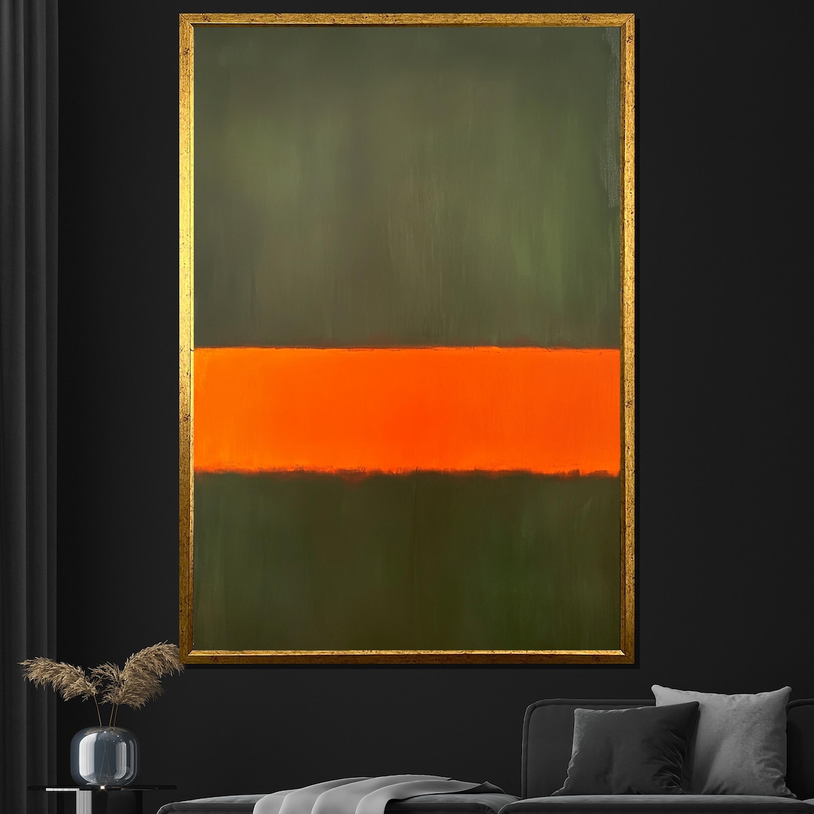Mark Rothko Green Orange Bold Contrast Color Field Art Print