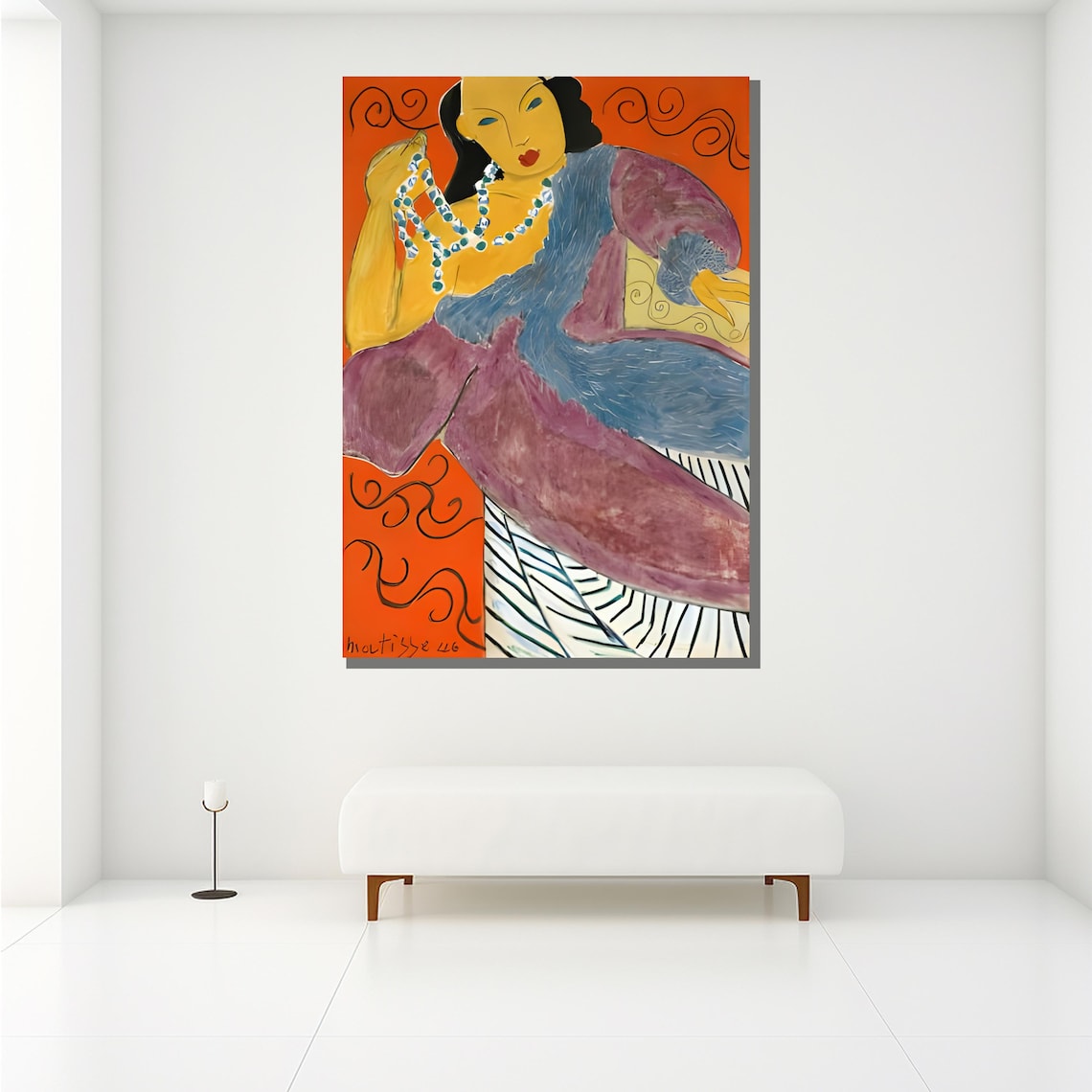 Henri Matisse Spanish Woman Tambourine Fauvist Portrait Print - Image 2