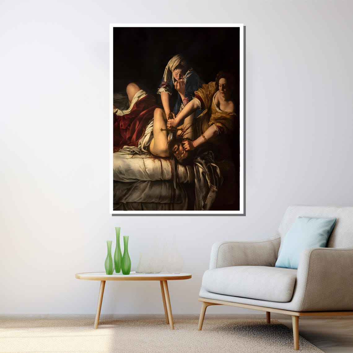 Artemisia Gentileschi Judith Slaying Holofernes Baroque Print - Image 3