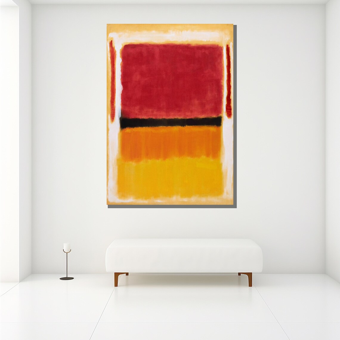 Mark Rothko Painting Red Black And Orange Abstract Art Modern Wall Decor Mid Century Gift Large Artwork - Image 2