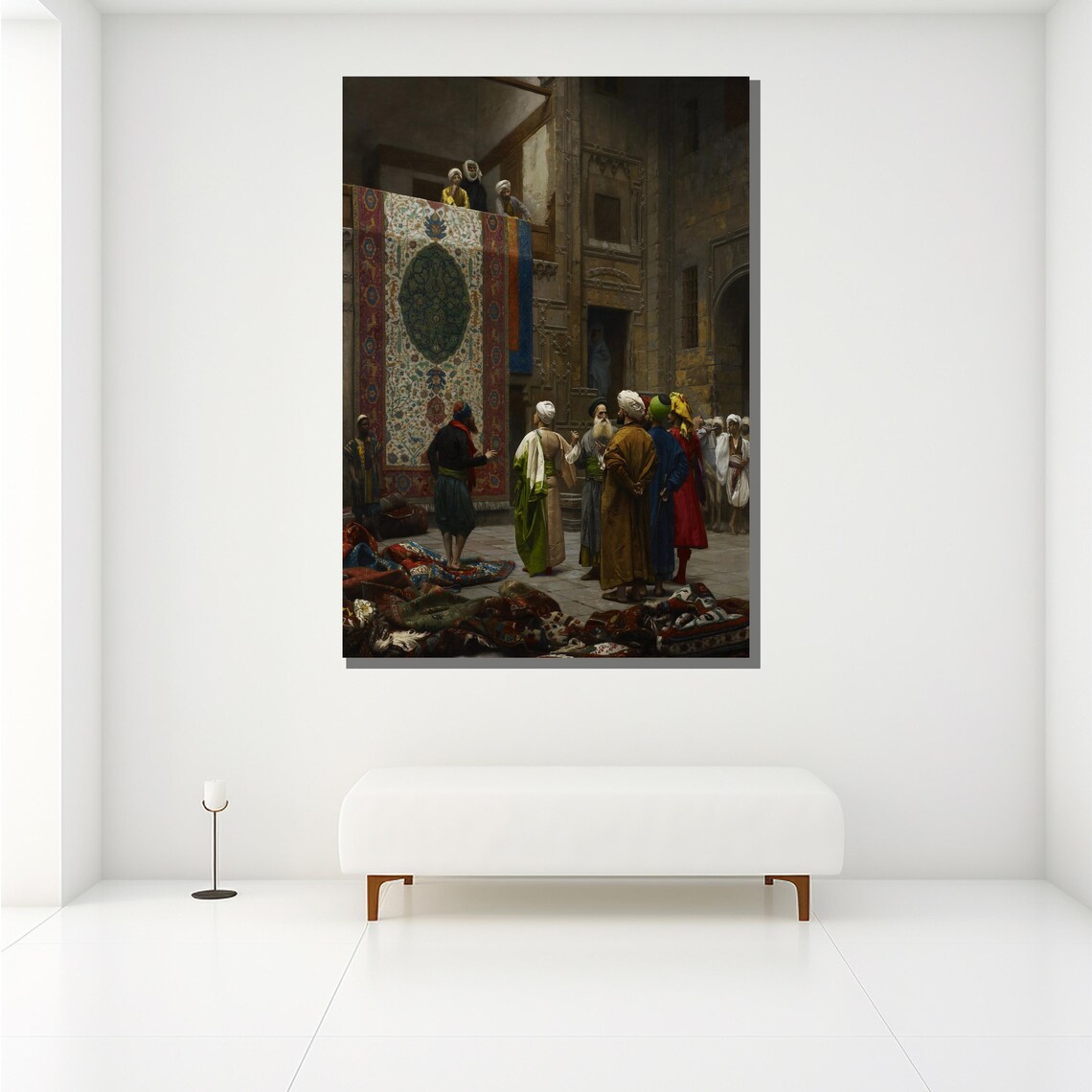 Jean Leon Gerome The Carpet Merchant Rug Market Cairo Bazaar Poster - Image 2