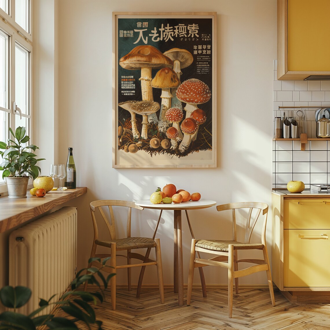 Japanese Mushroom Vintage Style Botanical Art Print - Image 4