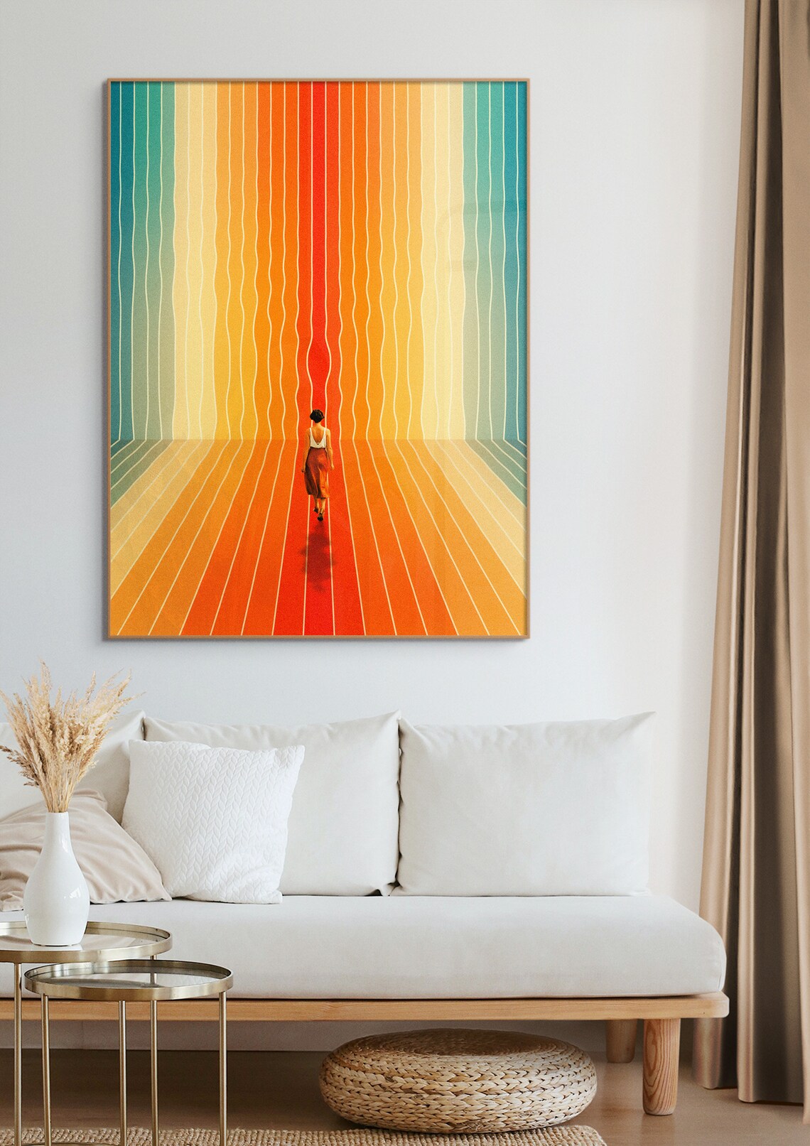 Here I Come 2 Opart Collage Vintage Art Print - Image 2