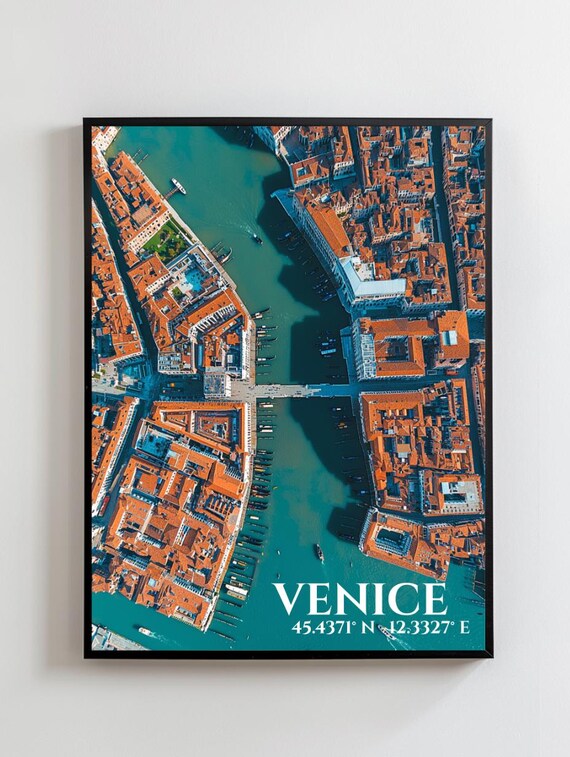 Venice Travel Poster, Italy City Gifts