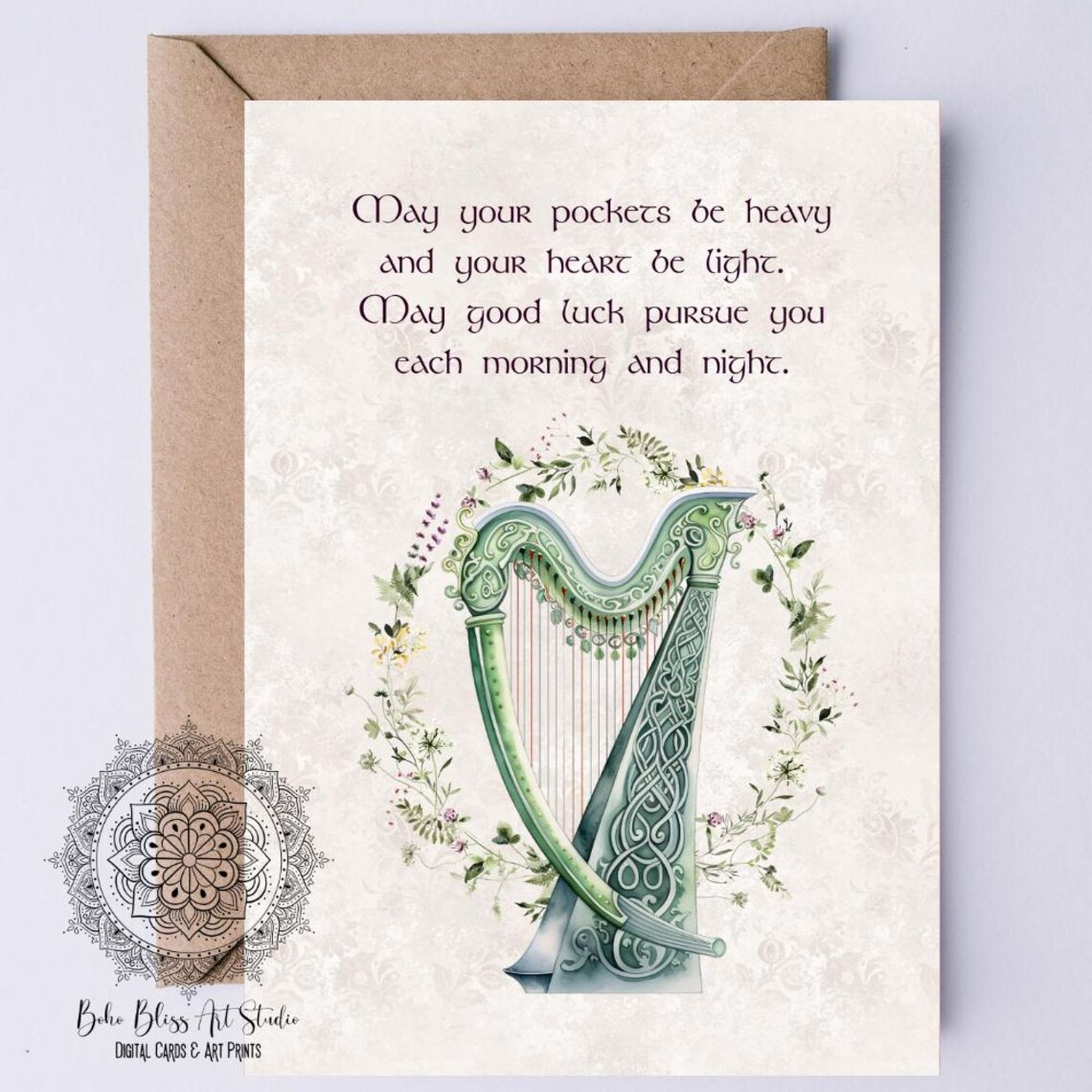 Irish Blessing Toast, Irish Wedding Art Print