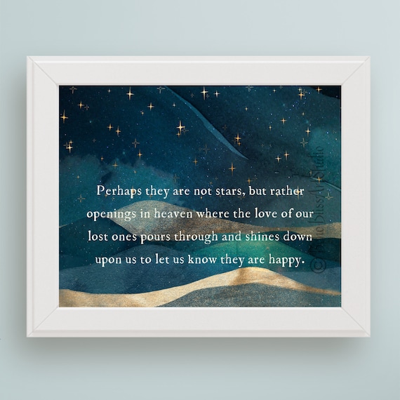 Perhaps They Are Not Stars, But Openings in Heaven Art Print