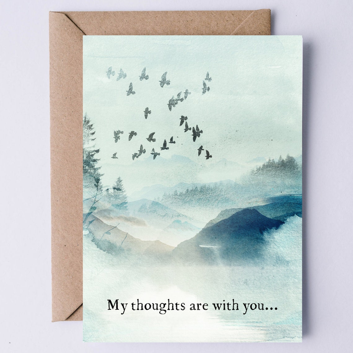 Sympathy Card Nature Art, Abstract