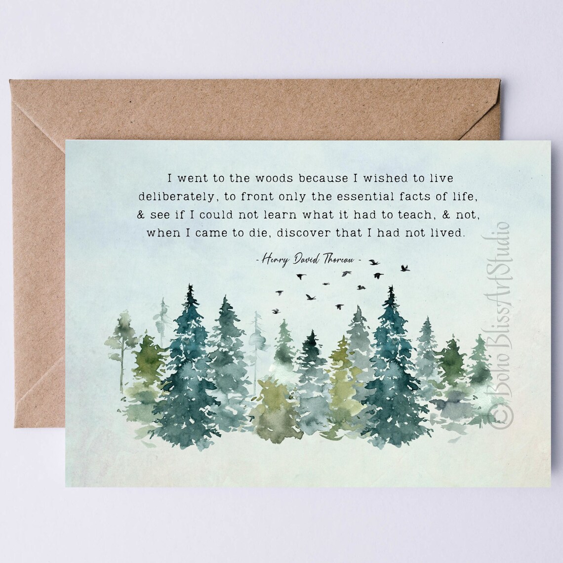 Henry David Thoreau Nature Quote Art Print, Graduation