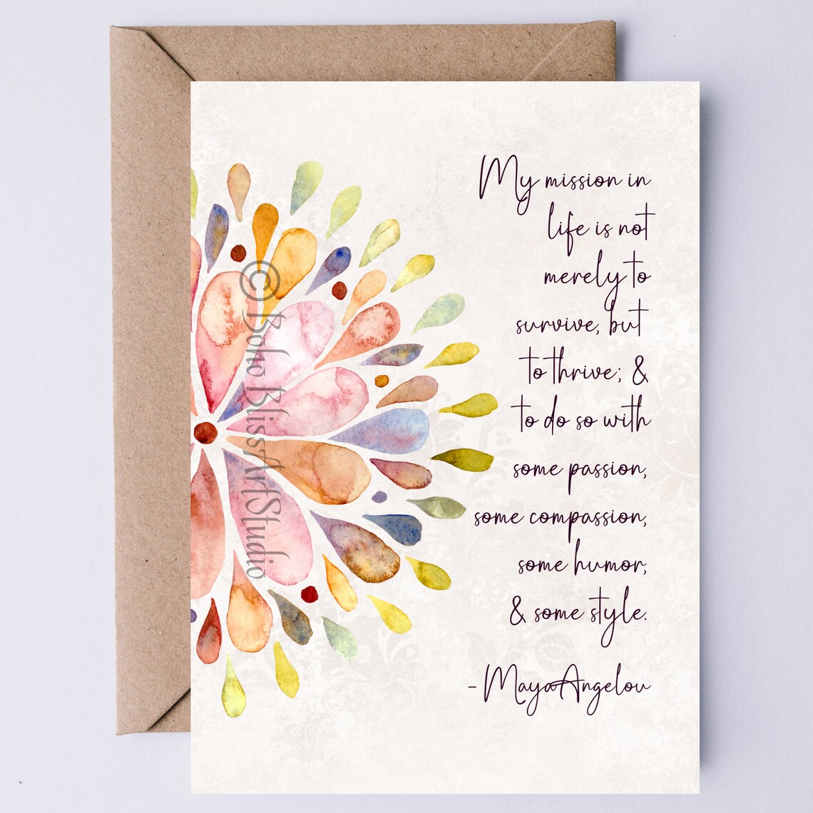 Maya Angelou Quote Print, Graduation Gift for Her