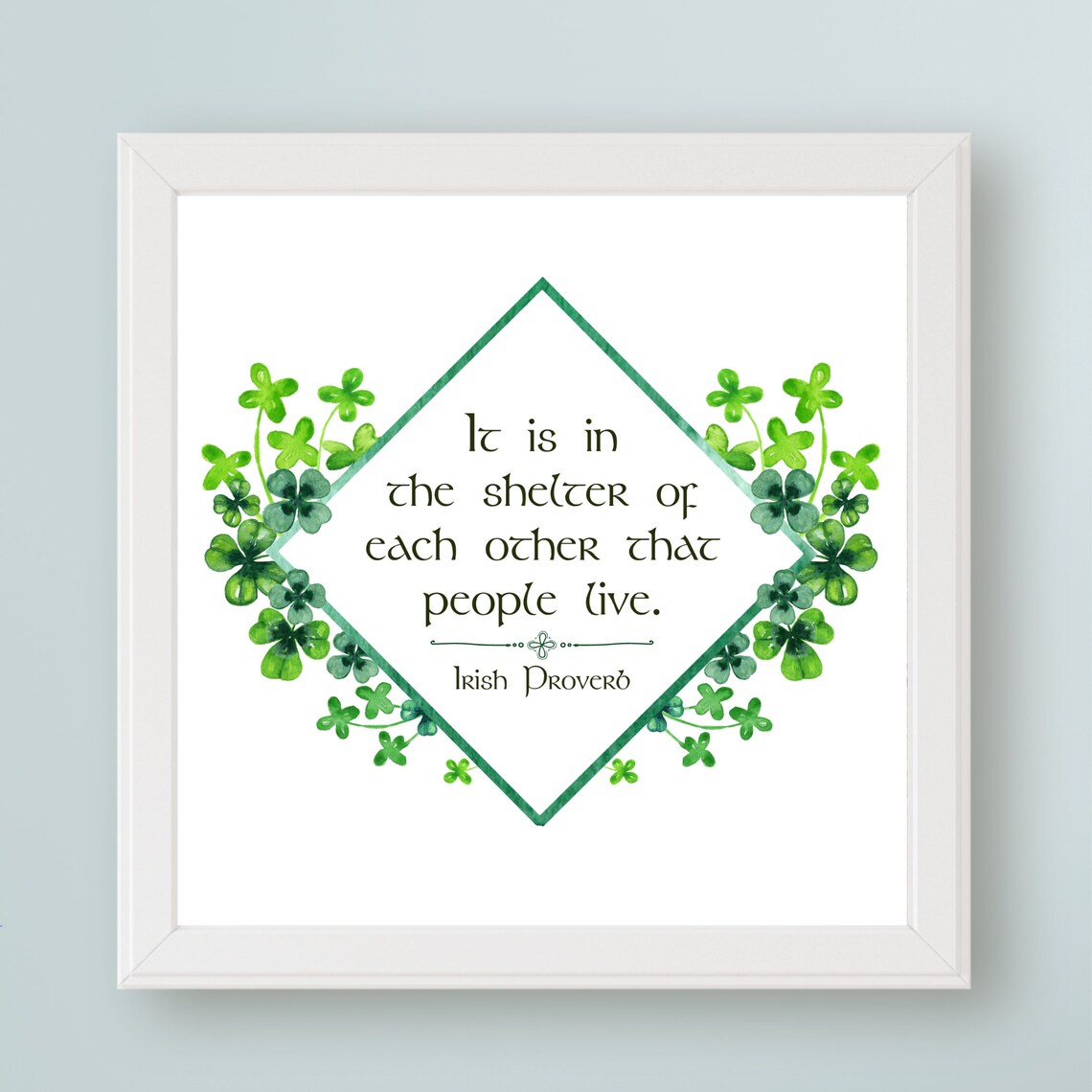 Irish Proverb Wall Art Print, Ireland Wedding Gift