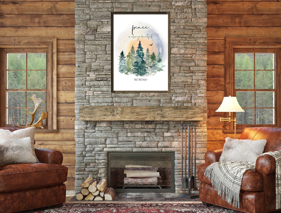 Walt Whitman Peace Quote, Inspirational Art Print - Image 2