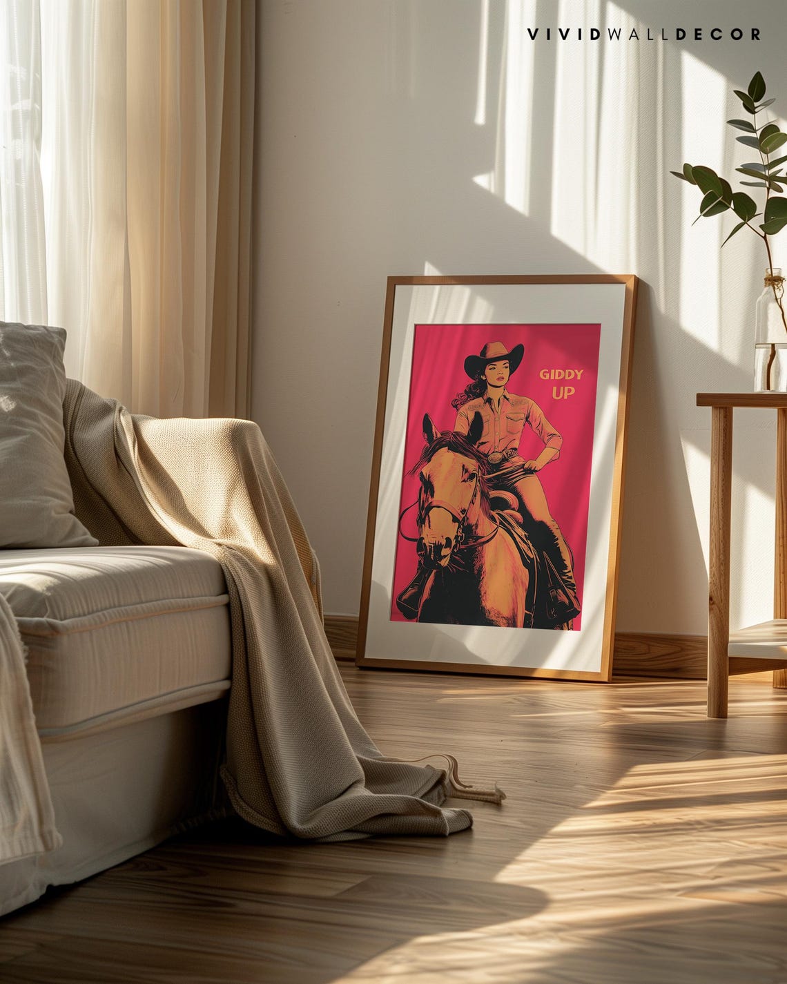 Giddy Up Cowgirl Print Giddy Up Western Wall Art Retro Cowgirl Poster Vintage Pop Art Country Western Art Dopamine Decor Art - Image 3